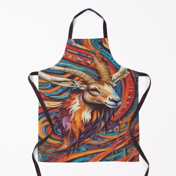 Item preview, Vivid swirling colors encircle the majestic head of an antelope designed and sold by InezPhotography.