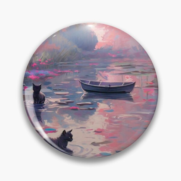 Item preview, More Monet-Inspired Black Kittens! designed and sold by vwcallais.