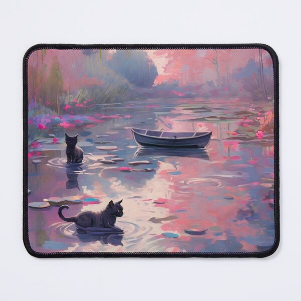 Item preview, More Monet-Inspired Black Kittens! designed and sold by vwcallais.