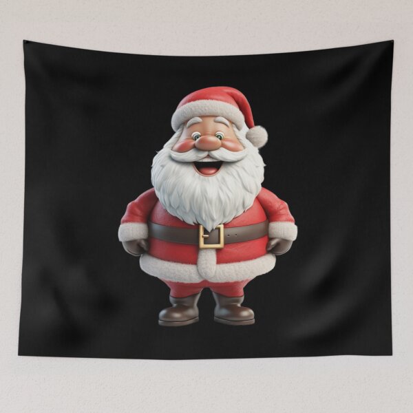 Item preview, Cute Retro Santa Claus in Red Christmas Hat designed and sold by KawaiiArtStyle.