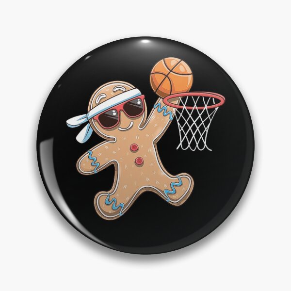 Item preview, Basketball Gingerbread Dunker Cartoon Design designed and sold by love3617.