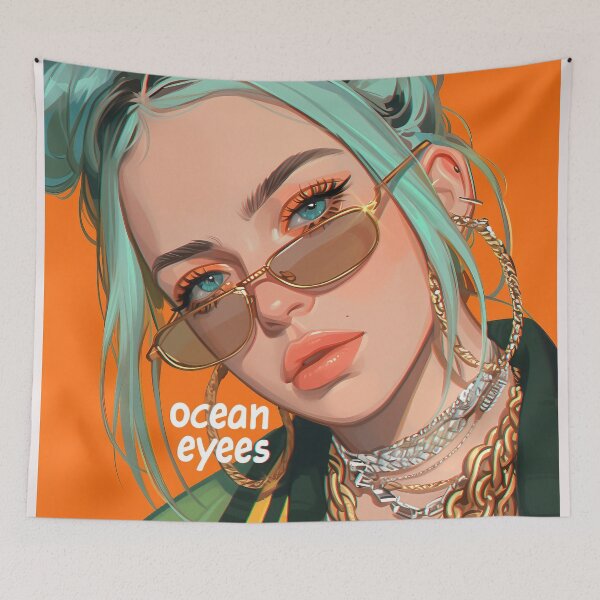 Item preview, Billie's hair inspired avatar designed and sold by Nowshin Tasnim.