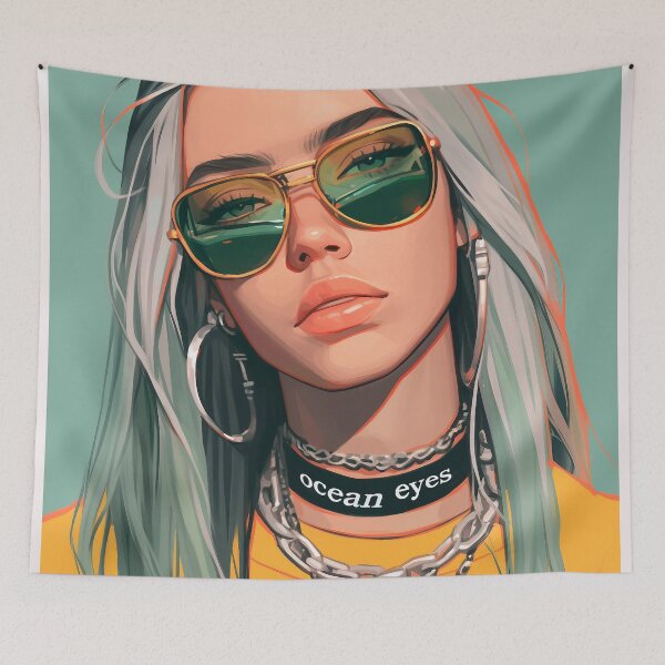 Item preview, Billie's hair inspired avatar designed and sold by Nowshin Tasnim.