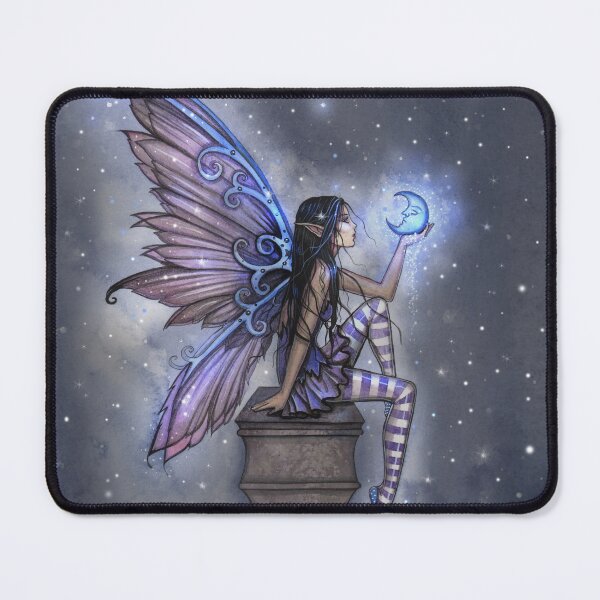 Item preview, Little Blue Moon Fairy Fantasy Art by Molly Harrison designed and sold by Molly  Harrison.
