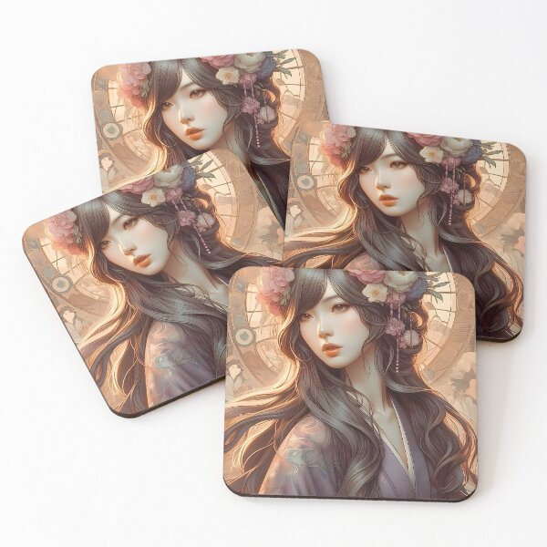 Item preview, Art Nouveau Geisha: Floral Elegance designed and sold by Fregoli 2D.