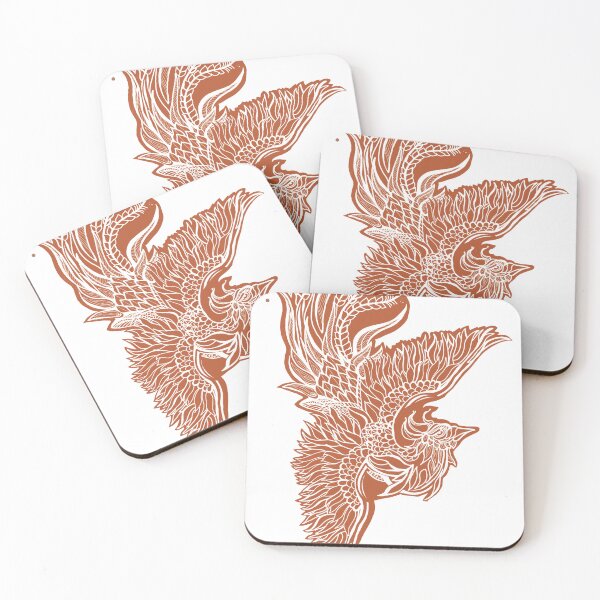 Item preview, Phoenix copper japanese tatoo designed and sold by asamijess.