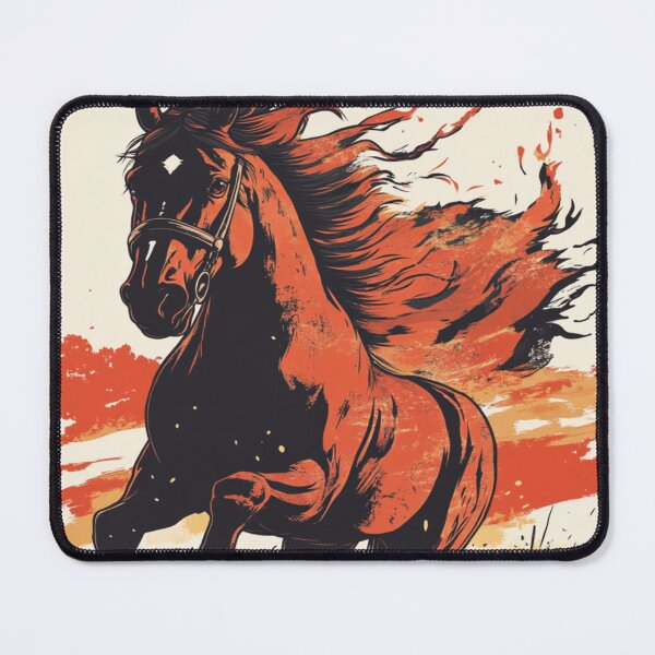 Item preview, A galloping horse with a Fiery Mane 馬 designed and sold by PrintsByFrank.