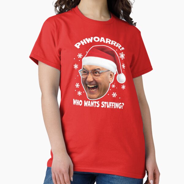 Item preview, Phwoar! Who Wants Stuffing, Funny Gregg Wallace Christmas designed and sold by eggtartstudio.