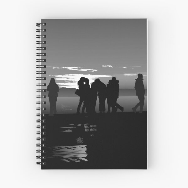 Item preview, Silhouetted Friends at Sunset by the Shore designed and sold by Art By M.