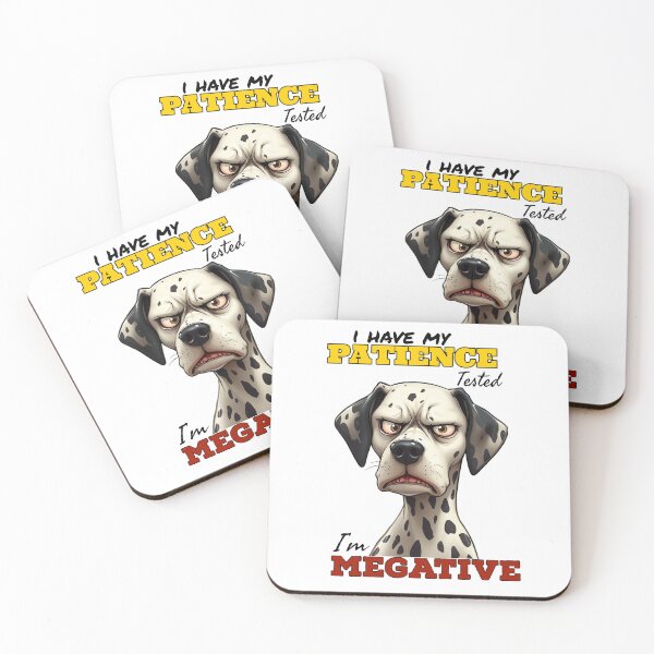 Item preview,  Funny Dalmatian Patience Tested | Megative Dog  designed and sold by Moad Fahim.