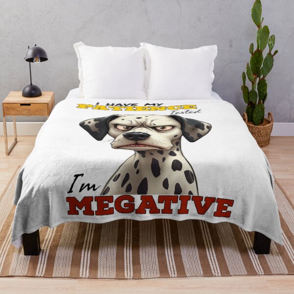 Item preview,  Funny Dalmatian Patience Tested | Megative Dog  designed and sold by Moad Fahim.