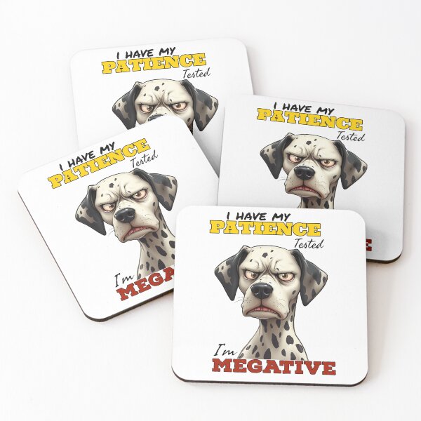 Item preview,  Funny Dalmatian Patience Tested | Megative Dog  designed and sold by Moad Fahim.