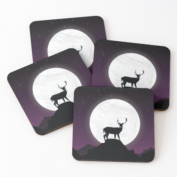 Item preview, Deer Silhouette on Mountain designed and sold by GraceCreation.