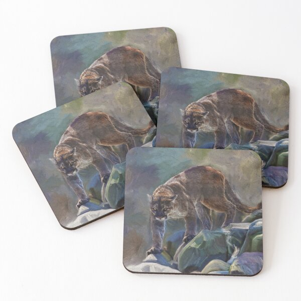 Item preview, Stalking Cougar Wildlife Art designed and sold by Skye Ryan-Evans.