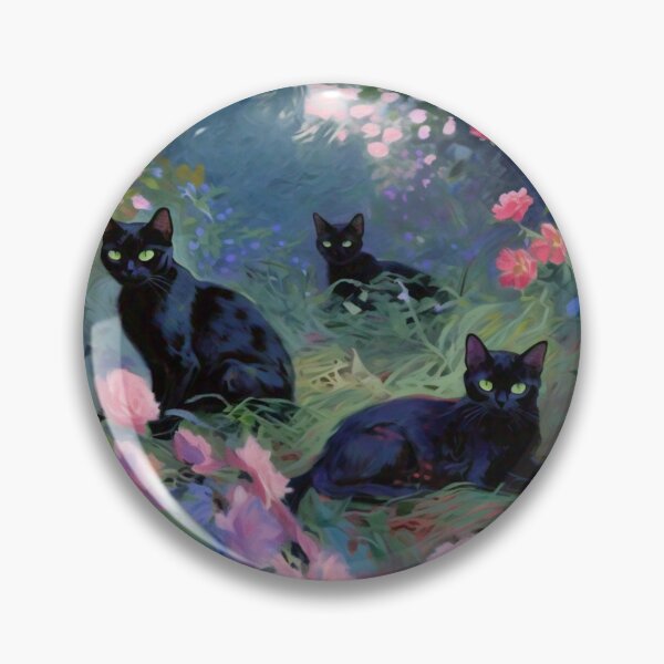 Item preview, 3 Lil Monet-Inspired Black Kittens designed and sold by vwcallais.