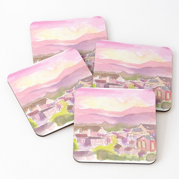 Item preview, Rosenheim Chiemgau Cityview with Mountains designed and sold by artshop77.