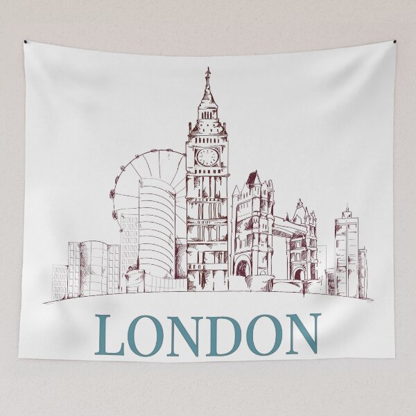 Item preview, London Skyline Art designed and sold by Retr0Tshirts.