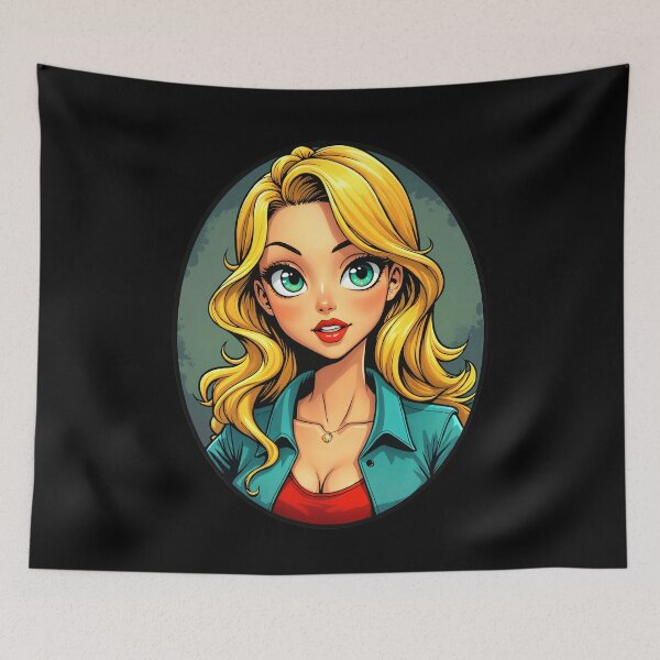 Item preview, Cute Classic Vintage Style Anime Girl designed and sold by TheArtOfPat.