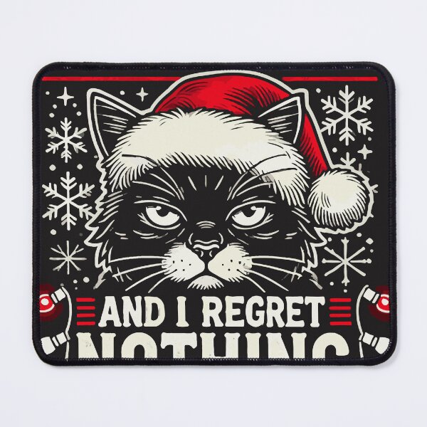 Item preview, naughty christmas cat designed and sold by jennakay3.
