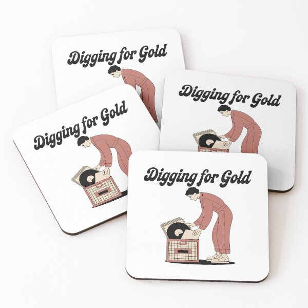 Item preview, Digging for Gold - Vinyl Collector Design designed and sold by OldSchoolRetro.