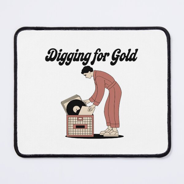Item preview, Digging for Gold - Vinyl Collector Design designed and sold by OldSchoolRetro.