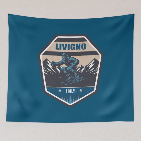 Item preview, Livigno (Lombard) Italy Winter Skiing Design designed and sold by CynthiaGraphics.