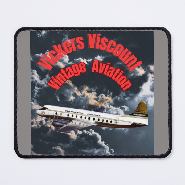 Item preview, "Vickers Viscount Continental Airlines Vintage Turboprop Airplane Design" designed and sold by Mrpalaad.
