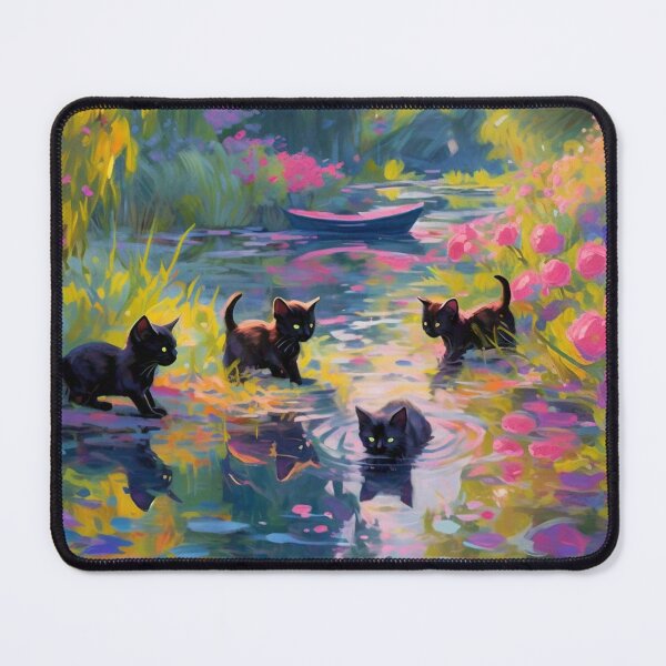 Item preview, 4 Lil Monet-Inspired Black Kittens designed and sold by vwcallais.