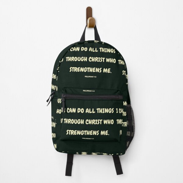Item preview, bible verse I can do all things through Christ who strengthens designed and sold by Rainbow Paws Garden.