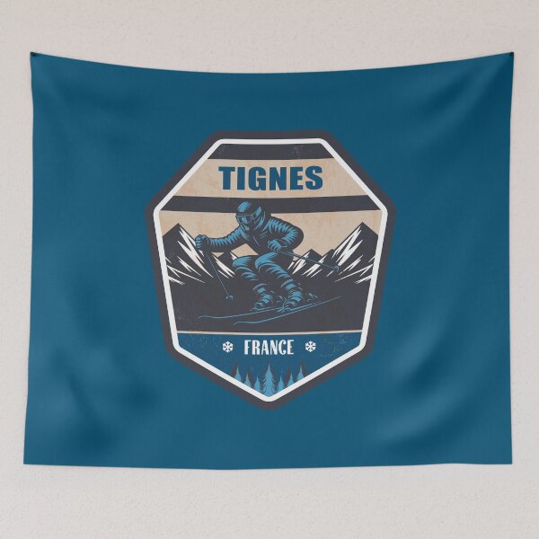 Item preview, Tignes France Winter Skiing Design designed and sold by CynthiaGraphics.