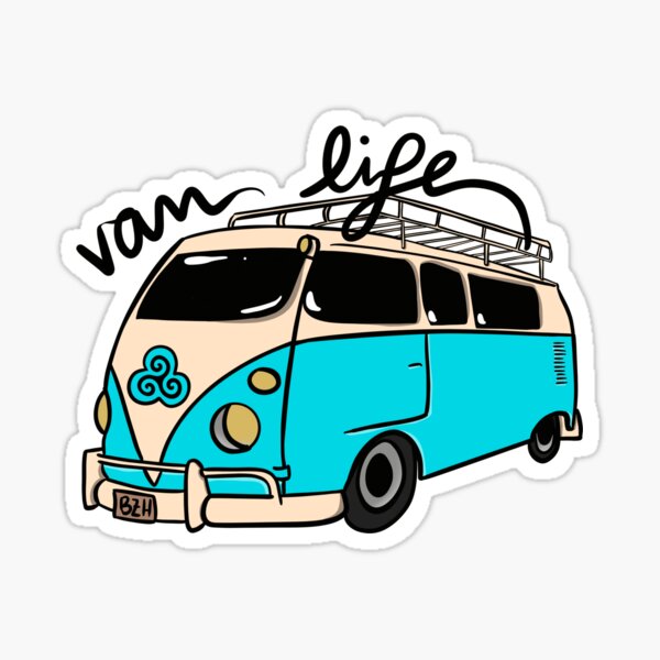 Item preview, Copy of Van life lovers combi turquoise blue designed and sold by Oh  gast !.