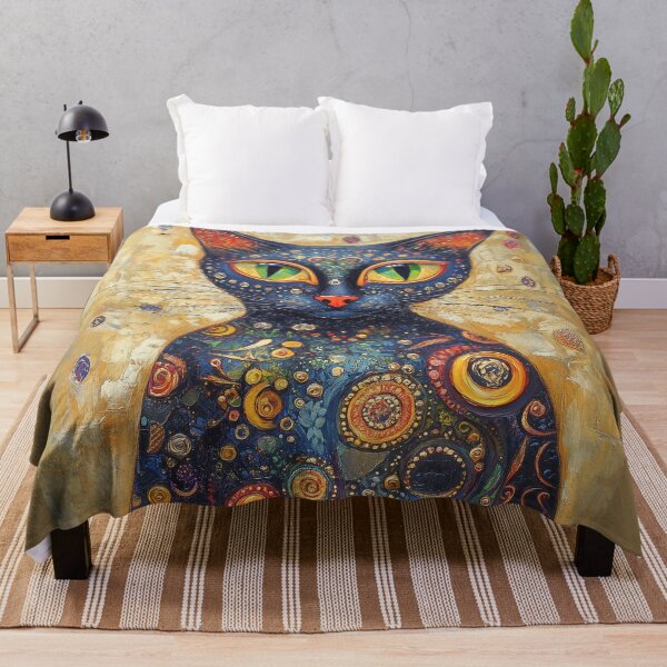Item preview, Whimsical Klimt cat portrait2 designed and sold by peterlawrence13.