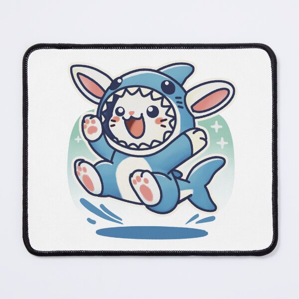 Item preview, Bunny Jumps Into Shark Mode designed and sold by PieChocolate.