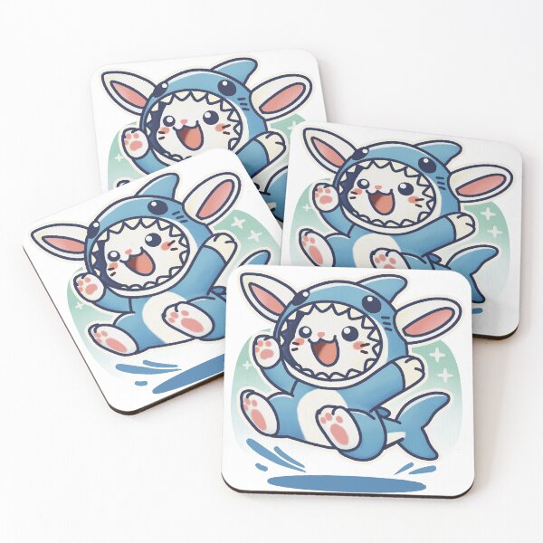 Item preview, Bunny Jumps Into Shark Mode designed and sold by PieChocolate.