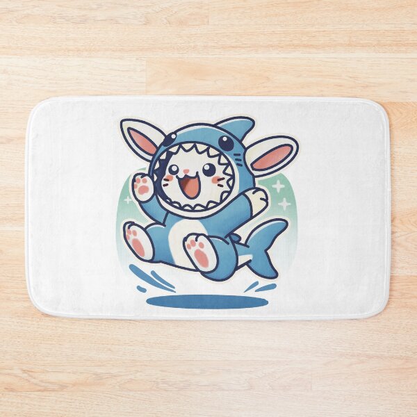 Item preview, Bunny Jumps Into Shark Mode designed and sold by PieChocolate.