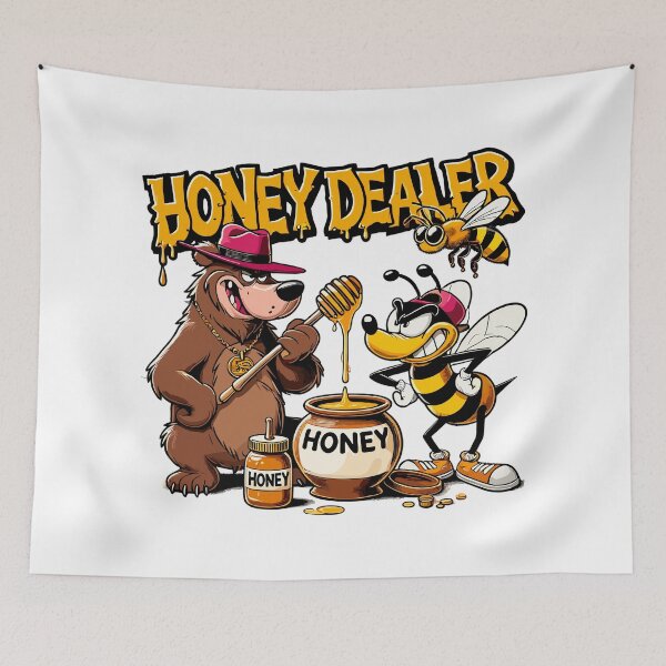 Item preview, Honey Dealer Beekeeper Bear Bee Funny Gift designed and sold by Pineapple-Tree.