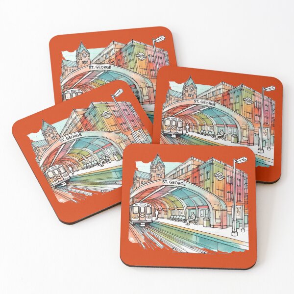 Item preview, St. George Subway Station: Vibrant 3D Urban Art ,  designed and sold by PaintMeWorld.