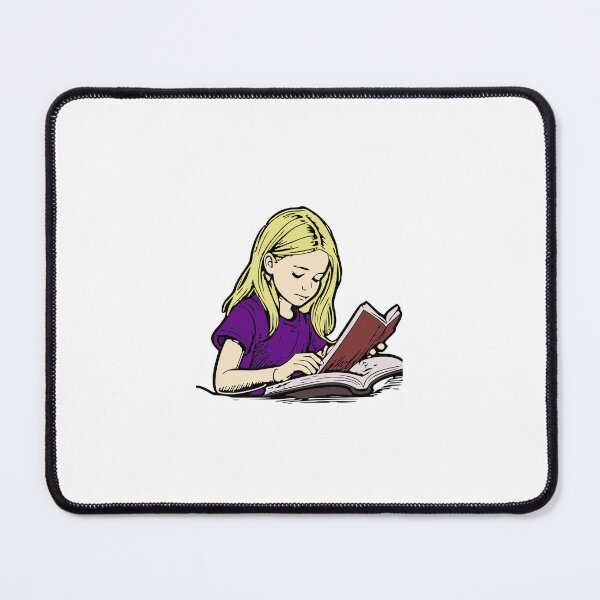 Artikelvorschau, Mädchen lesen Bücher Clipart entworfen und verkauft von JaeandJ.