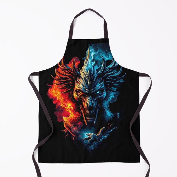 Item preview, Infernal Duality: Fire and Ice Demon Art designed and sold by hallwell.