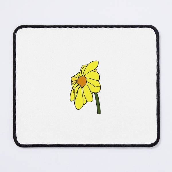 Item preview, Clipart of Single Yellow Flower Cartoon designed and sold by JaeandJ.