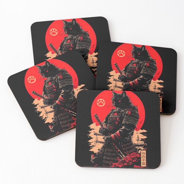 Item preview, Black Samurai Cat  designed and sold by TheSamuraiCat.