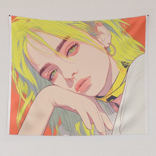 Item preview, Billie's hair inspired avatar designed and sold by Nowshin Tasnim.