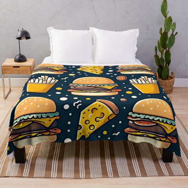 Item preview, Cheeseburger pattern designed and sold by Haji Kamora.