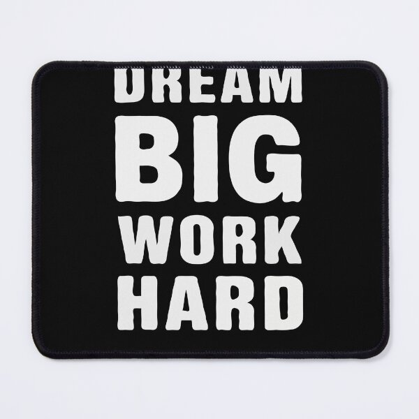 Item preview, Motivational Quote Dream Big Work Hard designed and sold by InsanseCreation.
