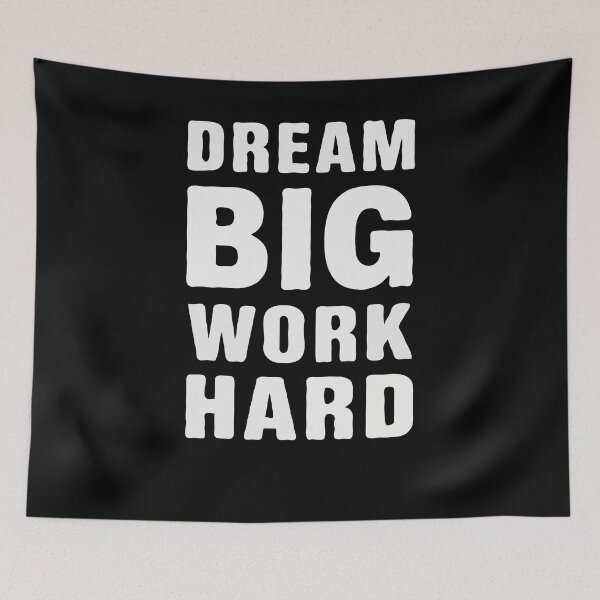 Item preview, Motivational Quote Dream Big Work Hard designed and sold by InsanseCreation.