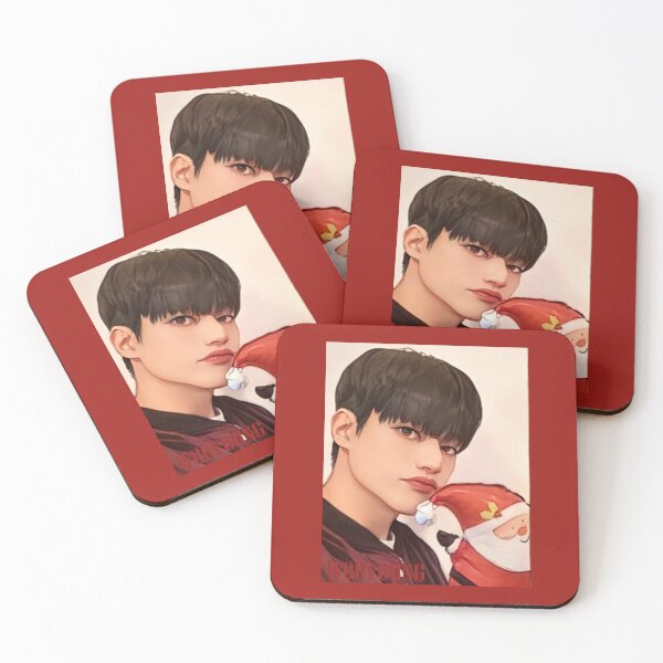 Item preview, Ateez Christmas Selfie Wooyoung 1 designed and sold by LiveKpop.