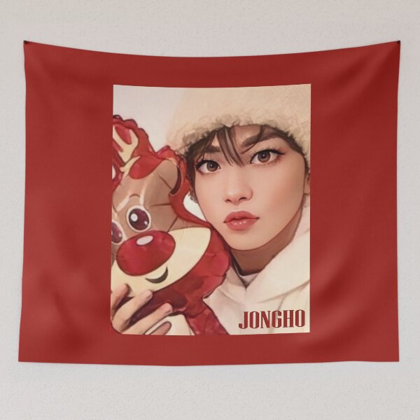 Item preview, Ateez Christmas Selfie Jongho 1 designed and sold by LiveKpop.