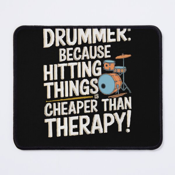 Item preview, Drumming Therapy Fun Quote Graphic designed and sold by InsanseCreation.