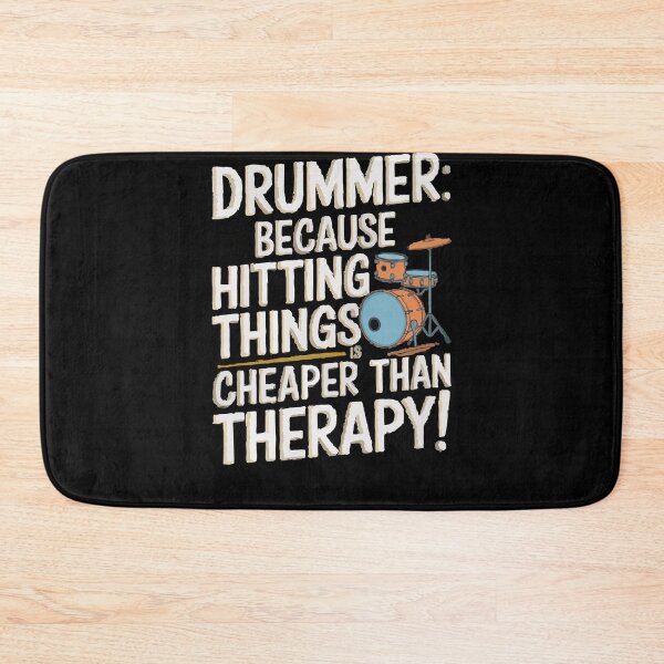 Item preview, Drumming Therapy Fun Quote Graphic designed and sold by InsanseCreation.