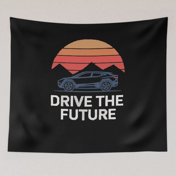 Item preview, Drive the Future Vintage Style Sunset designed and sold by InsanseCreation.